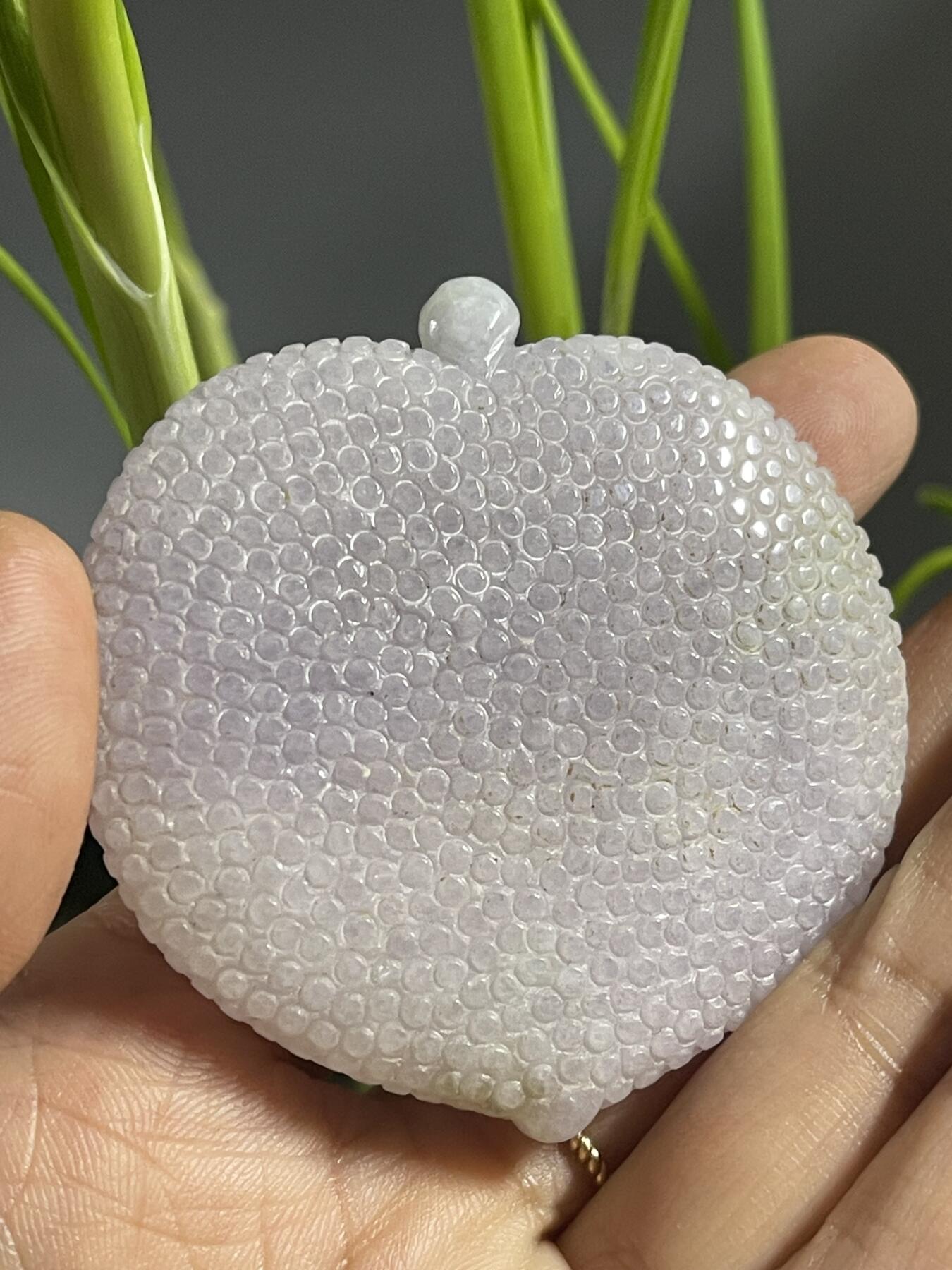 喵了个咪的第二期玉器杂项拍卖 翡翠紫罗兰弥勒佛