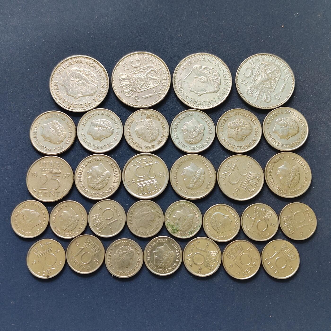 【全场包邮】纯粹捡漏拍498场-持续更新中 荷兰各年份散币31枚一组