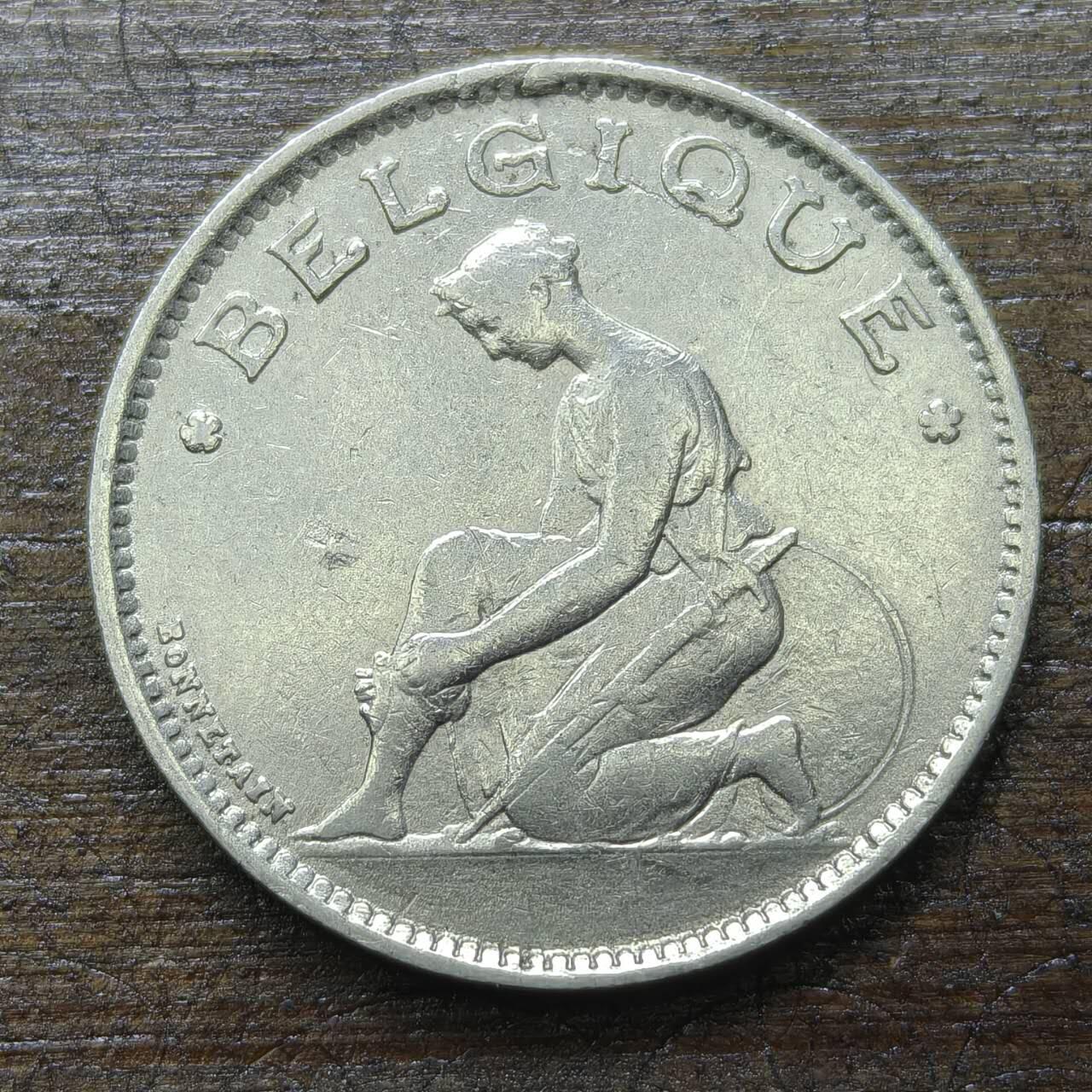 【铜匠收藏】★第143★散币专场 不寄存，30包邮。不满30元，支付5元运费。《接受代拍 代送NGC评级》 1【无寄存】比利时 1928年1法郎