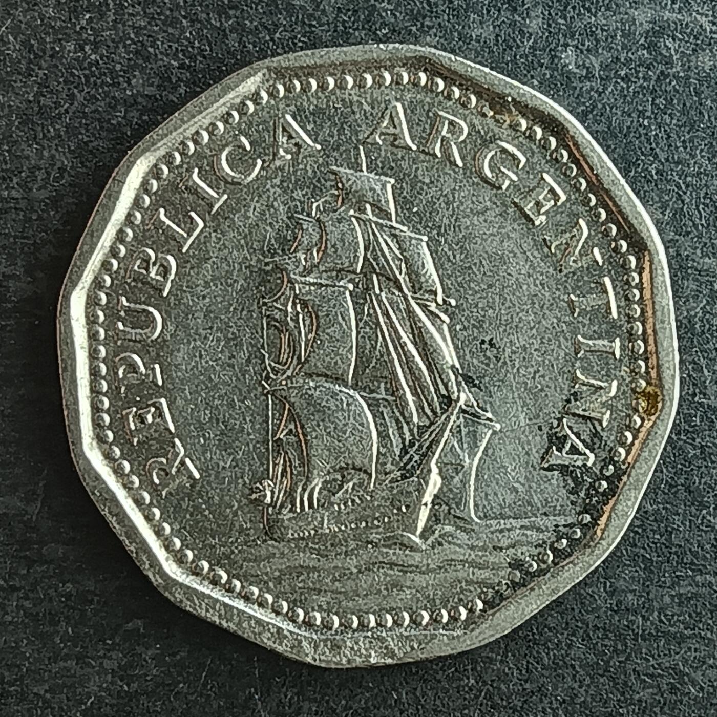 逸泉钱币2026第十四场世界各国散币纪念币A1214-1613 1493 阿根廷5比索