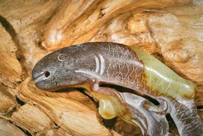 上海都达杂项专场十二（全场包邮】 - 和田古玉鱼挂件89-20