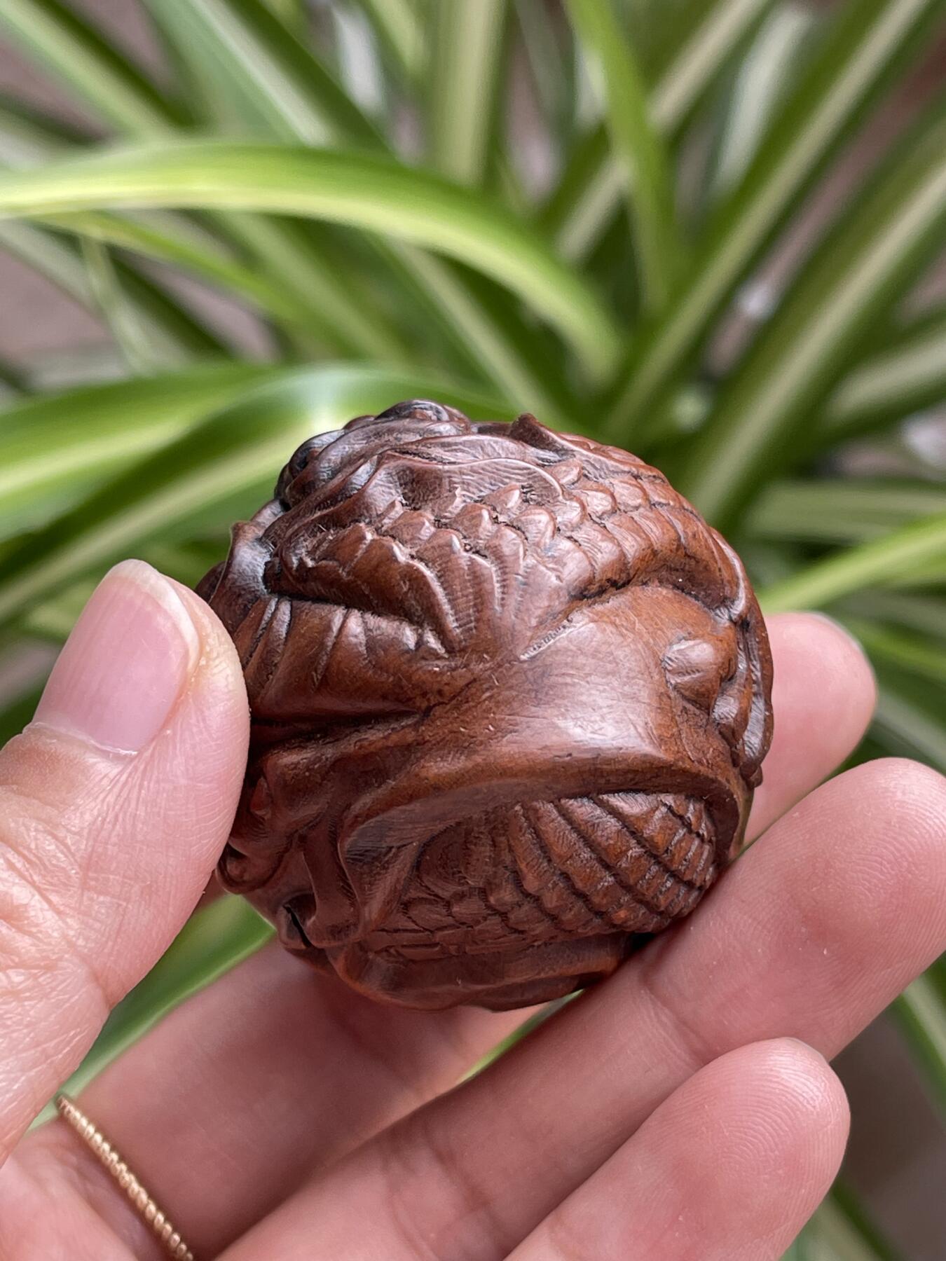 喵了个咪的第三期木器杂项小摆件拍卖 黄杨木手把件