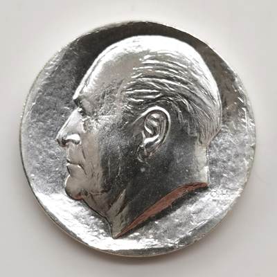 博洋堂世界钱币拍卖第159期（全场包邮） - 挪威1978年奥拉夫五世75岁生日纪念50克朗大银币，27g*0.925银=24.975g纯银