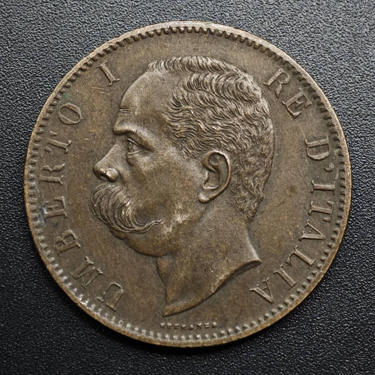 【淘币小摊】限时拍第八百五十七拍  老铜币场  满百包邮可预留两周  周一统一发货  意大利1894年10分铜币