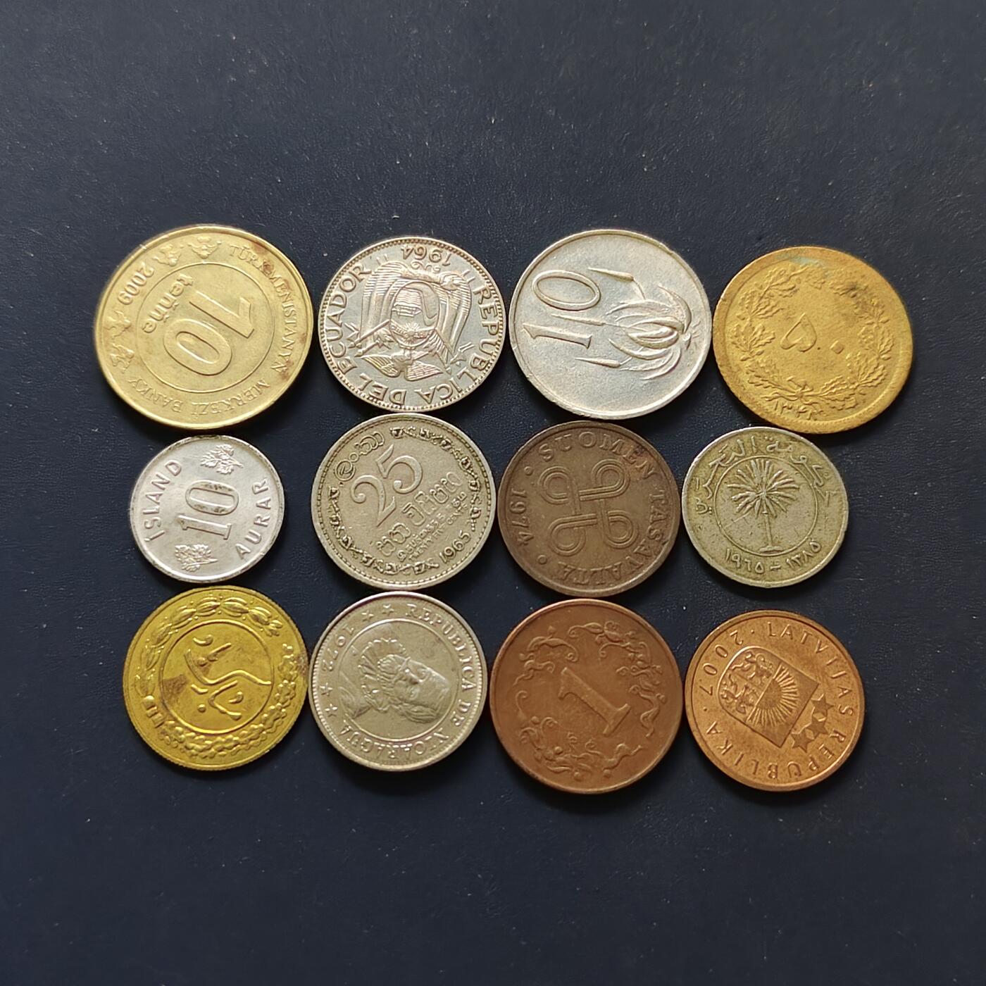 【全场包邮】纯粹捡漏拍498场-持续更新中 世界各国各年份散币J组-16枚一组-伊朗+锡兰+土库曼斯坦+尼加拉瓜等