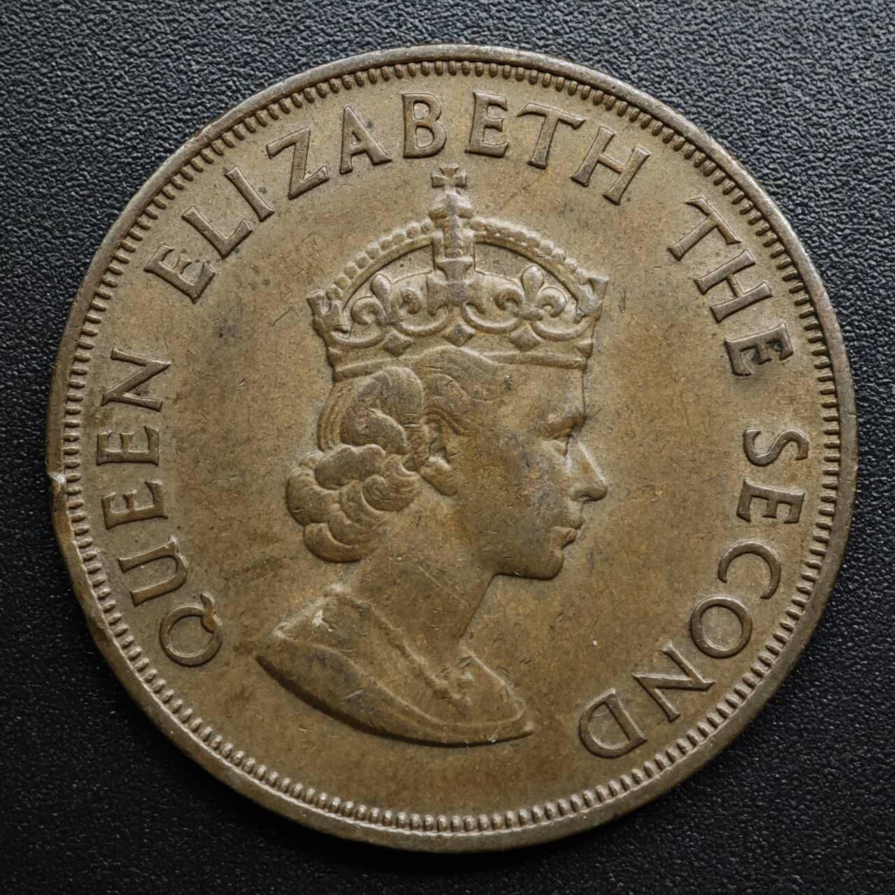 【淘币小摊】限时拍第八百五十七拍  老铜币场  满百包邮可预留两周  周一统一发货  泽西岛957年伊丽莎白二世1/12先令铜币