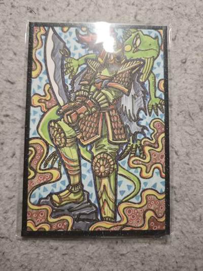 春节前倒数第二场！！龙虎卡牌-七四场（满200元包邮，无佣金，每周六结拍，欢迎送拍） - 【亲签】A6色纸 waiwai 英雄传 夏侯惇