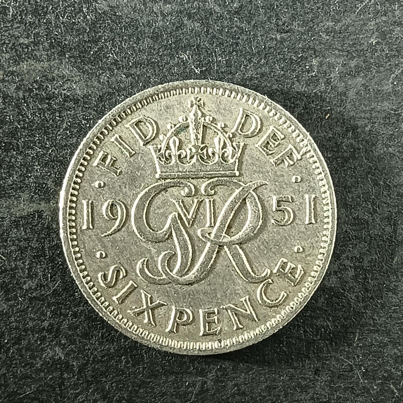 逸泉钱币2026第十四场世界各国散币纪念币A1214-1613 1401 英国乔治六世6便士