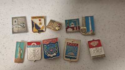 纪念章 - 苏联城市纪念章十枚自辩