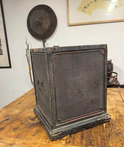 明代清早徽工大漆竹丝书箱