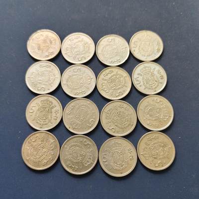 【全场包邮】纯粹捡漏拍498场-持续更新中 - 西班牙各年份5比塞塔16枚一组