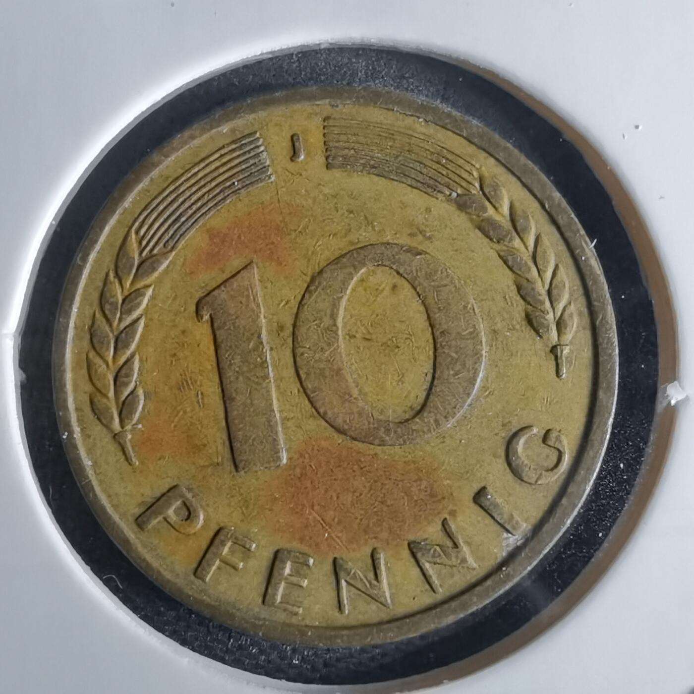 沼泽如烟--第980场 德国1950年10芬尼