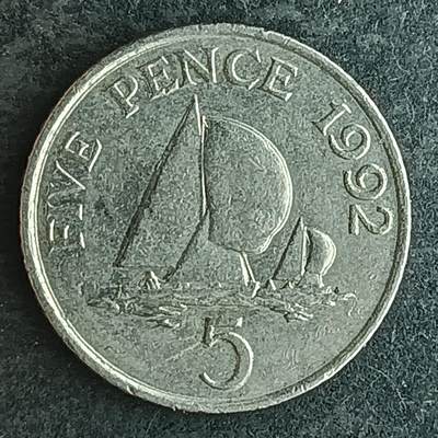 逸泉钱币2026第十四场世界各国散币纪念币A1214-1613 - 1591 根西岛5便士