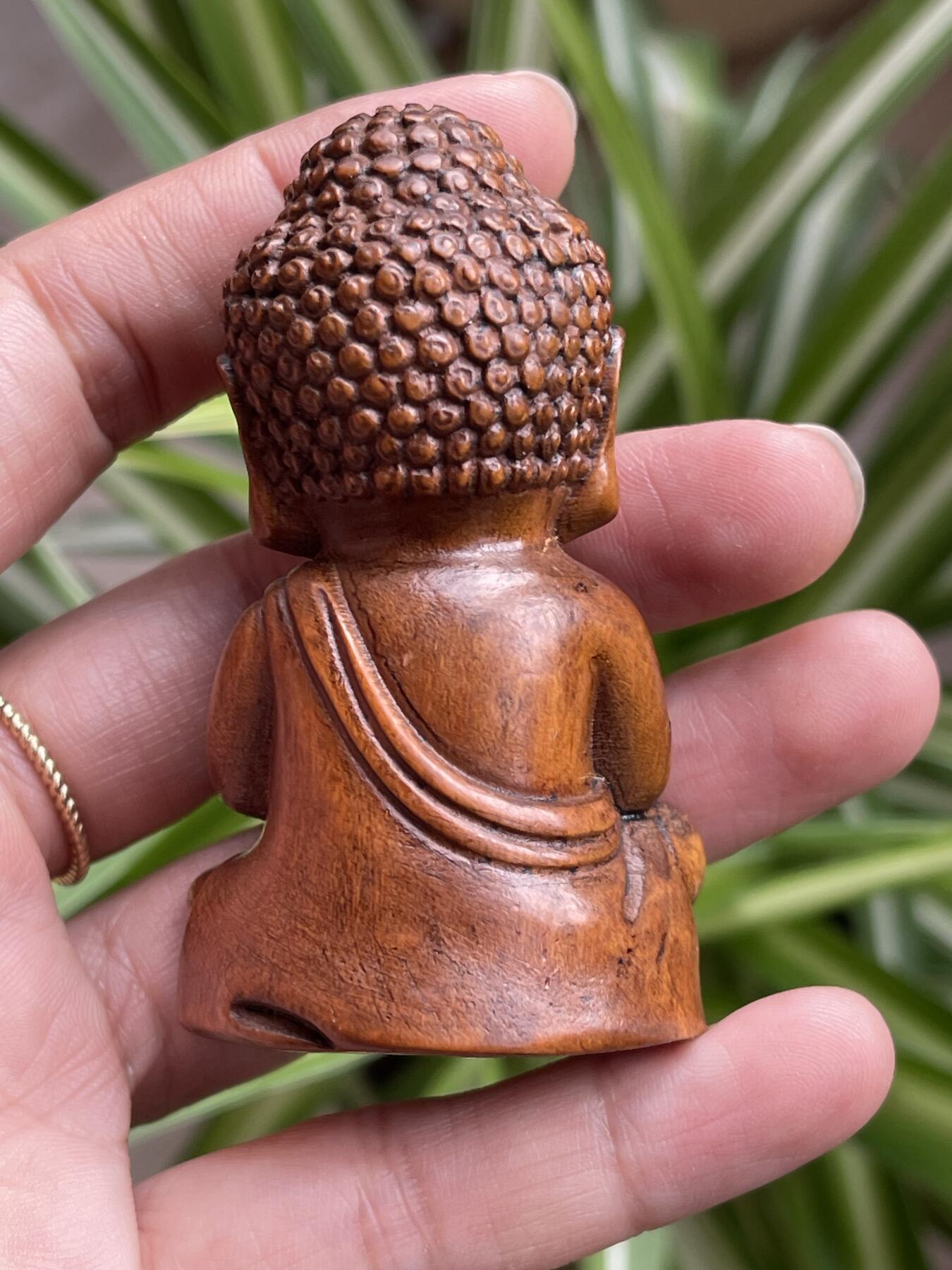 喵了个咪的第三期木器杂项小摆件拍卖 黄杨木佛