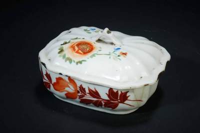 上海都达杂项专场90【全场包邮】  粉彩花卉香皂盒83-56