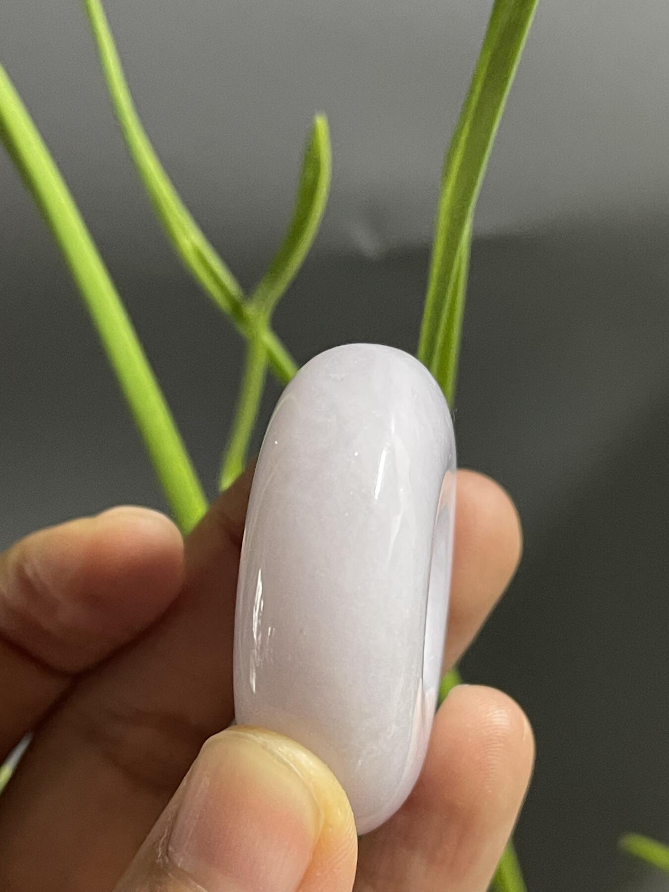 喵了个咪的第二期玉器杂项拍卖 天然翡翠紫罗兰大平安扣