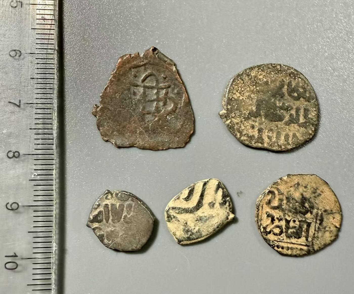 七河·世界币章小拍（总第37期）（周二结标） 伊斯兰各埃米尔地方王朝铜币C组5枚 