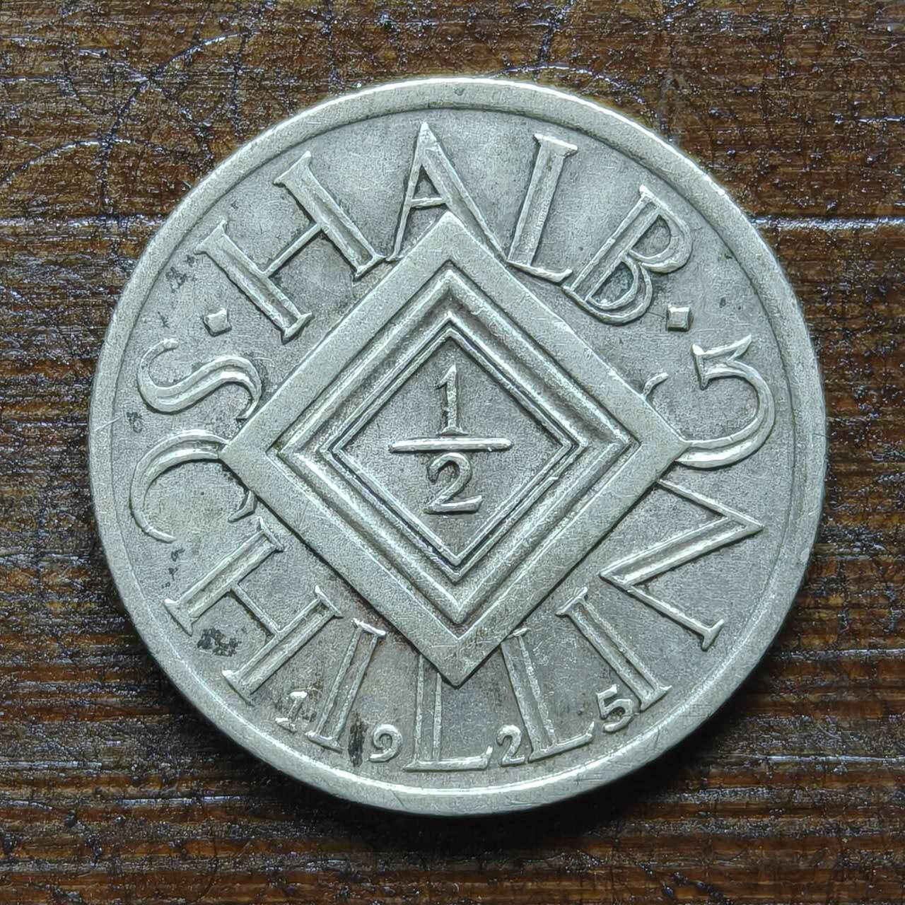 【春节前最后一拍，下一场3.3号】★第139加场★银币专场 不寄存，200包邮。不满200元，支付5元运费。《接受代拍 代送NGC评级》 13【无寄存】1925年 奥地利 1/2先令