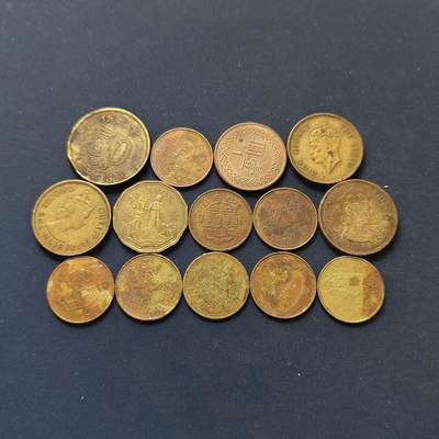 【全场包邮】纯粹捡漏拍498场-持续更新中 - 港澳台各年份散币14枚一组