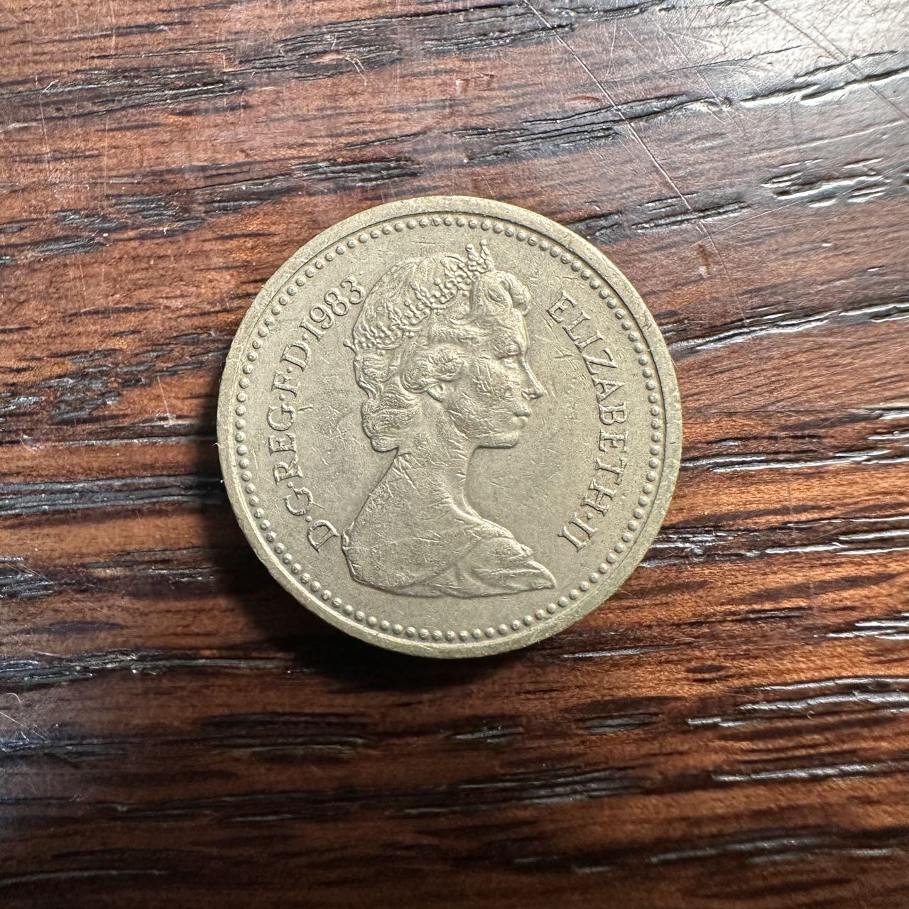 蒂克钱币-第58场 外国散币 奥运/博览会纪念章免佣限时拍 英国1983年 1英镑