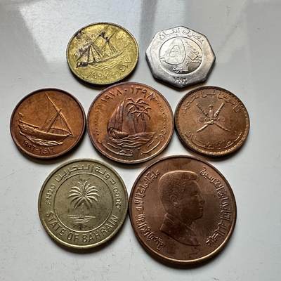 🌹外币初藏🌹🐯2026年第14场  每周二四六晚8️⃣点 接代拍 - 中东散币7枚