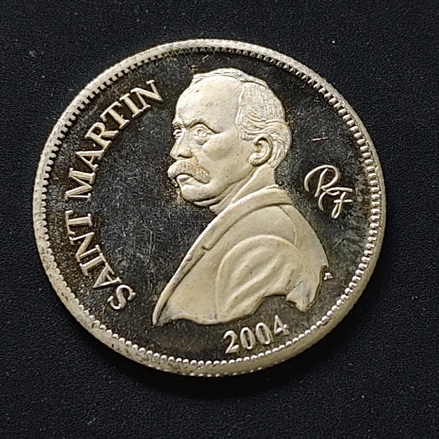 【全场包邮】纯粹捡漏拍498场-持续更新中 【样币】法属圣马丁2004年1/4欧元雕刻师罗蒂系列自由与科学精制纪念银样币【7.8克99.9%，估算纯银价约218元（按28元/克银价核算）】