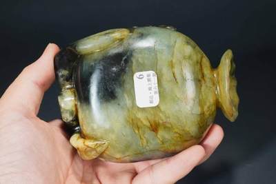 上海都达杂项专场90【全场包邮】  老玉雕水盂83-75