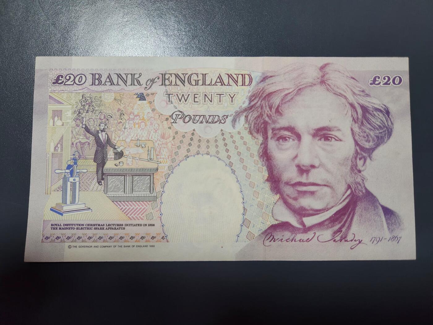 1月29号晚上8点 外国纸币自动截拍第15场 英国20镑 新品