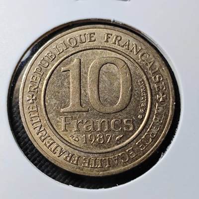 KK钱币收藏小铺  第390期  2月预留时间 周末发货 -  1987法国10法郎纪念币