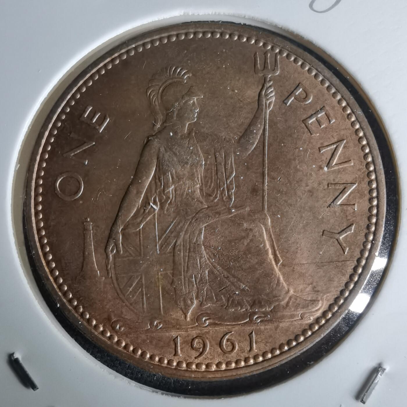 沼泽如烟--第980场 英国1961年1便士