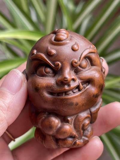 喵了个咪的第三期木器杂项小摆件拍卖 - 黄杨木手把件