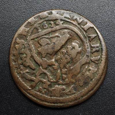 【淘币小摊】限时拍第八百五十七拍  老铜币场  满百包邮可预留两周  周一统一发货  - 西属尼德兰1624年8Maravedis铜币