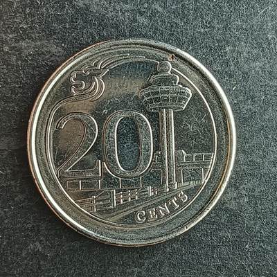 逸泉钱币2026第十四场世界各国散币纪念币A1214-1613 - 1405 亚洲新加坡20分