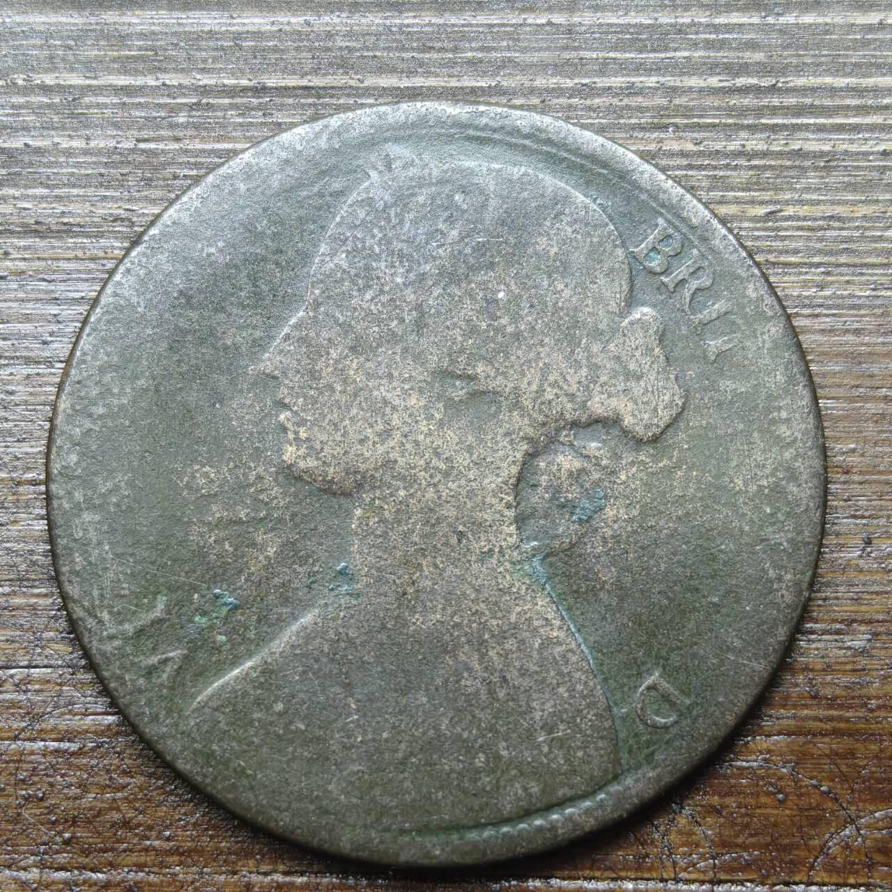 【铜匠收藏】★第142★散币专场 不寄存，30包邮。不满30元，支付5元运费。《接受代拍 代送NGC评级》 78【无寄存】英国 1865年 1便士