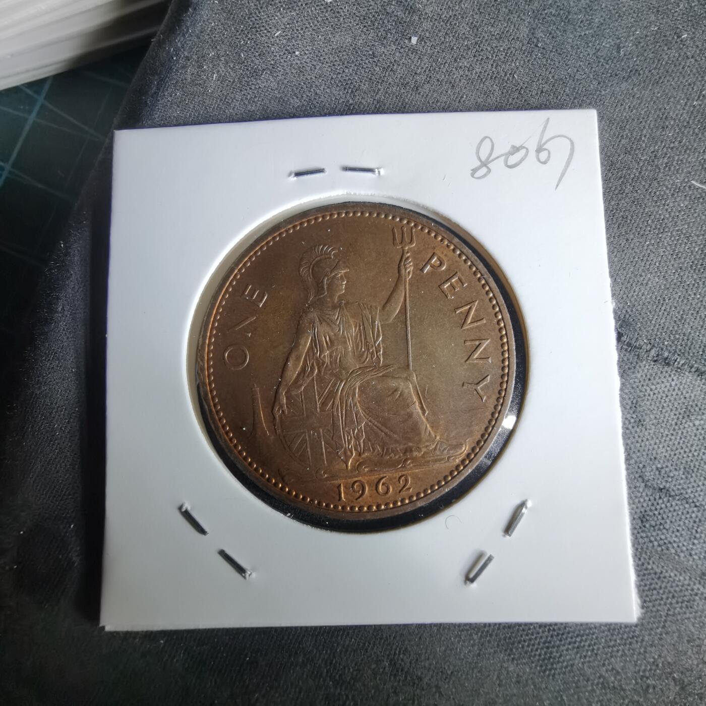 沼泽如烟--第980场 英国1962年1便士