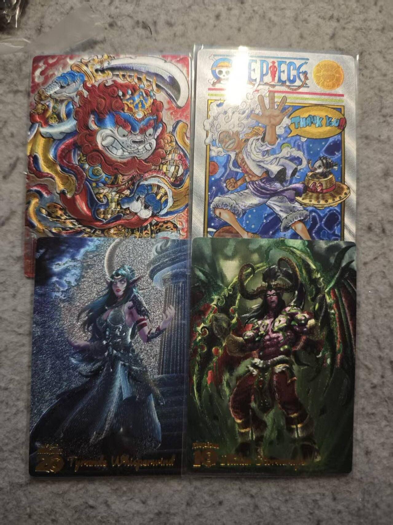 春节前倒数第二场！！龙虎卡牌-七四场（满200元包邮，无佣金，每周六结拍，欢迎送拍） 粗闪4张 奇点 青毛狮子怪&路飞&魔兽