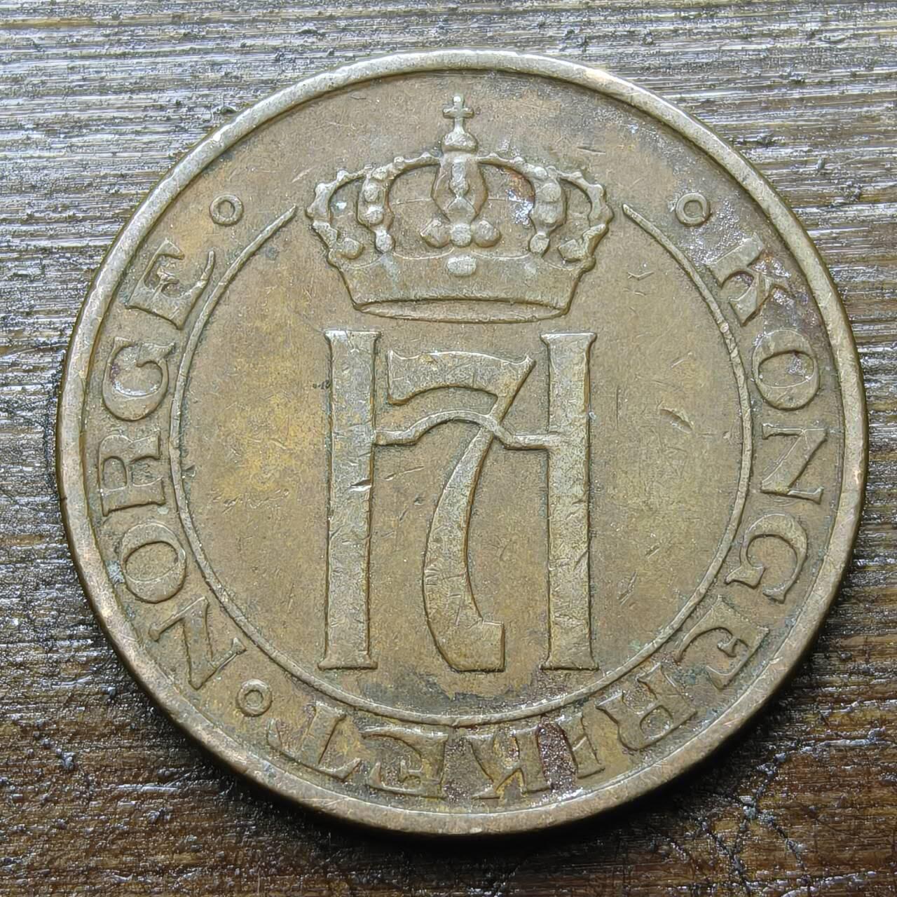 【铜匠收藏】★第142★散币专场 不寄存，30包邮。不满30元，支付5元运费。《接受代拍 代送NGC评级》 68【无寄存】挪威 1937年  2欧尔 铜币