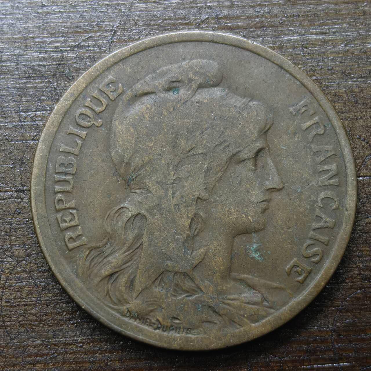 【铜匠收藏】★第142★散币专场 不寄存，30包邮。不满30元，支付5元运费。《接受代拍 代送NGC评级》 98【无寄存】法国 1916年 10生丁