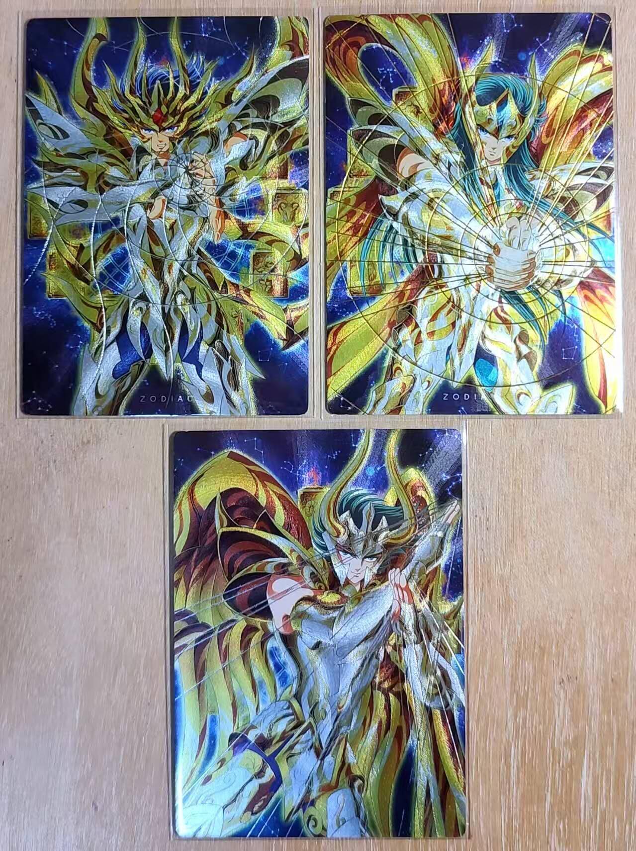 春节前倒数第二场！！龙虎卡牌-七四场（满200元包邮，无佣金，每周六结拍，欢迎送拍） 粗闪3张 黄金圣斗士 山羊座+水瓶座+巨蟹座