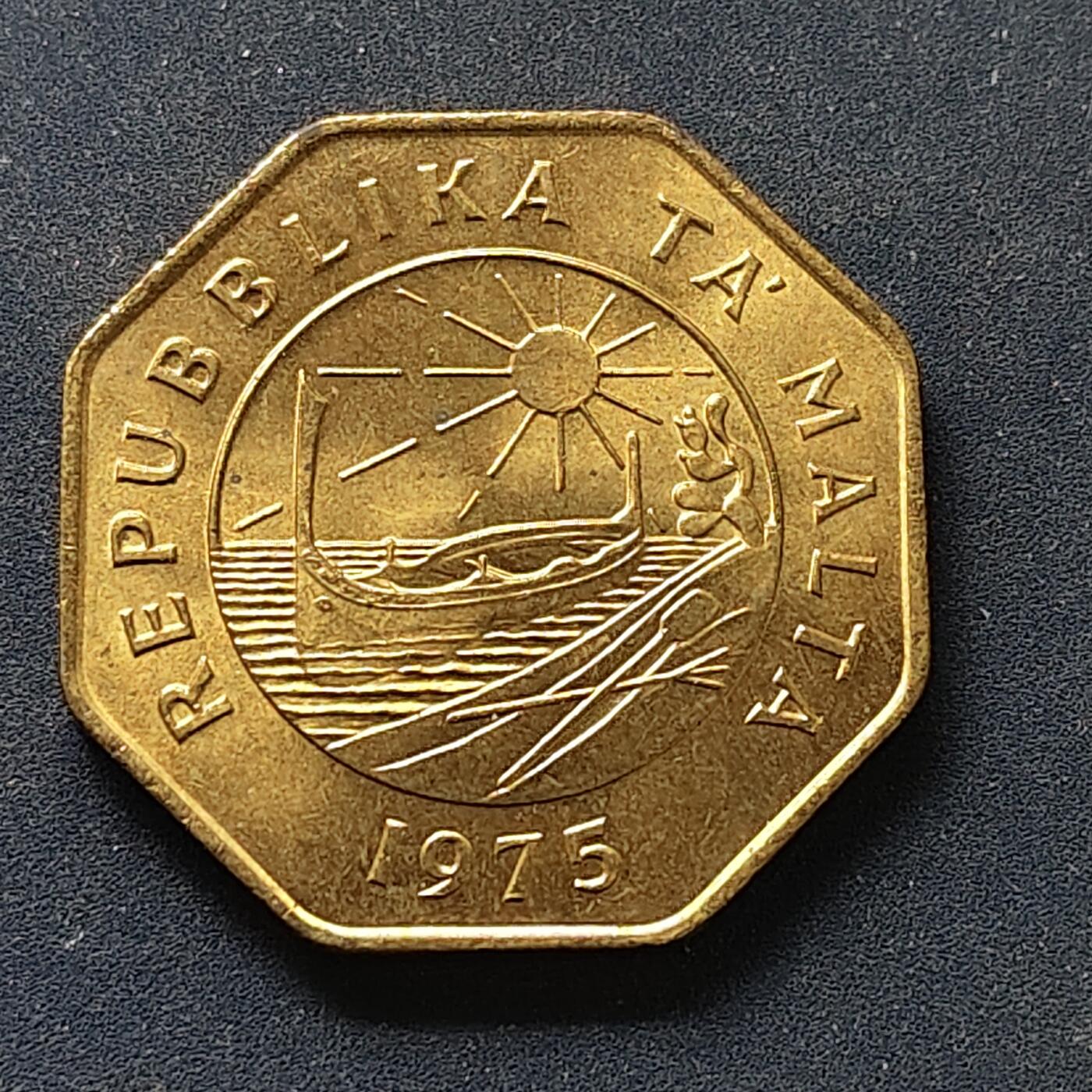 【全场包邮】纯粹捡漏拍498场-持续更新中 马耳他1975年独年版25分八角币 BU品相