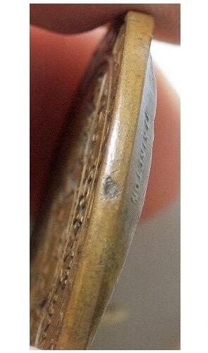 英国1902年 爱德华七世和皇后加冕礼高浮雕精制大铜章 40MM