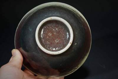 上海都达杂项专场90【全场包邮】  红釉斗笠碗83-58