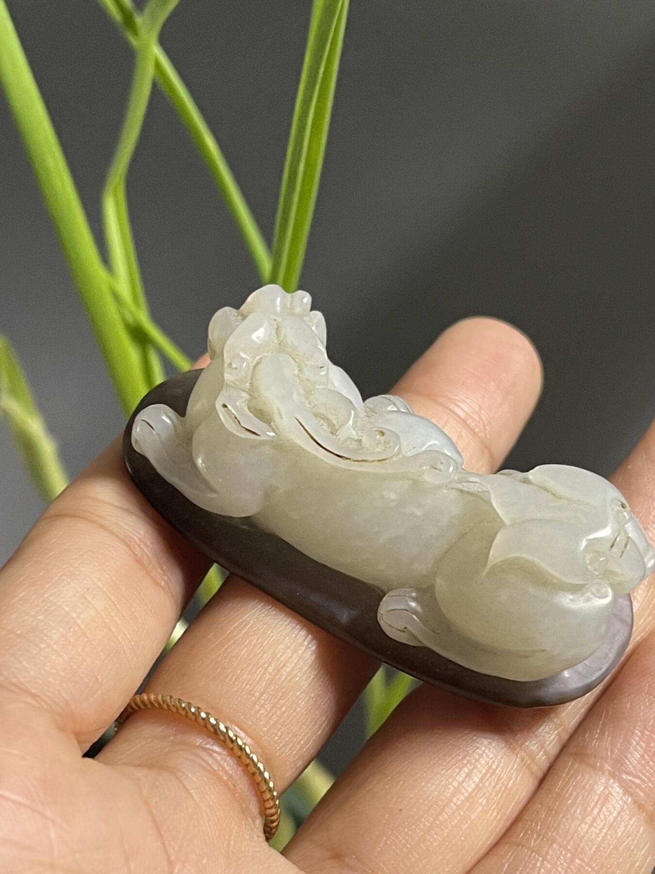 喵了个咪的第二期玉器杂项拍卖 和田玉瑞兽