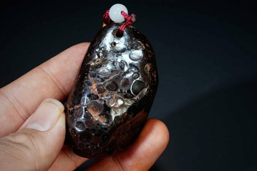 上海都达杂项专场十二（全场包邮】 陨石手把件89-3