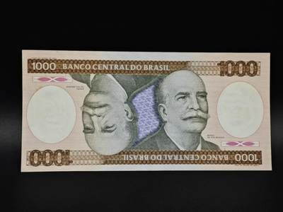 【淘币小摊】实时拍第八百五十六拍   无佣金福利纸币场   满百包邮可预留二周 每周一统一发货   - 巴西1000克鲁塞罗纸币【有折】
