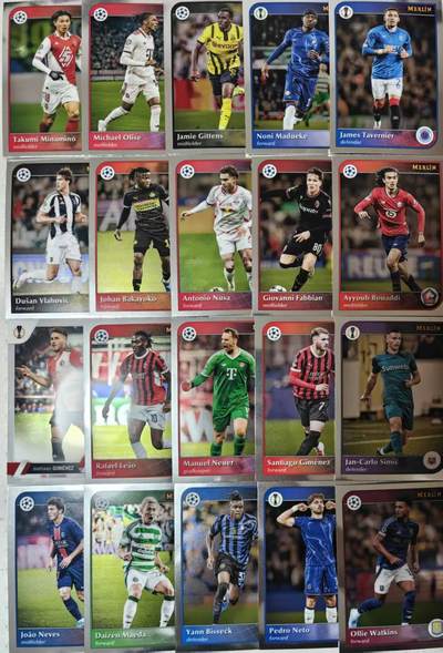 春节前倒数第二场！！龙虎卡牌-七四场（满200元包邮，无佣金，每周六结拍，欢迎送拍） - 20张 折射卡 Topps Merlin Chrome系列的欧战主题球星卡