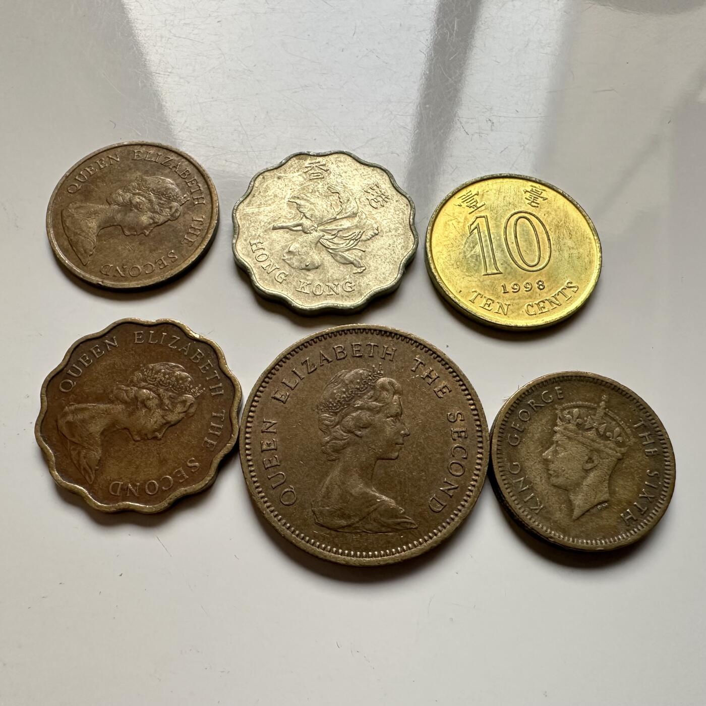 🌹外币初藏🌹🐯2026年第14场  每周二四六晚8️⃣点 接代拍 香港毫子六枚