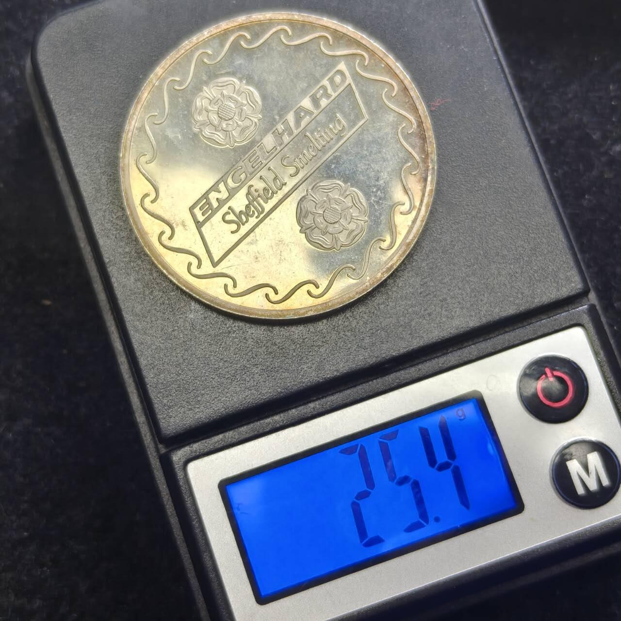 【春节前最后一拍，下一场3.3号】★第139加场★银币专场 不寄存，200包邮。不满200元，支付5元运费。《接受代拍 代送NGC评级》 2【无寄存】谢菲尔德冶炼厂纪念银章 25.4g