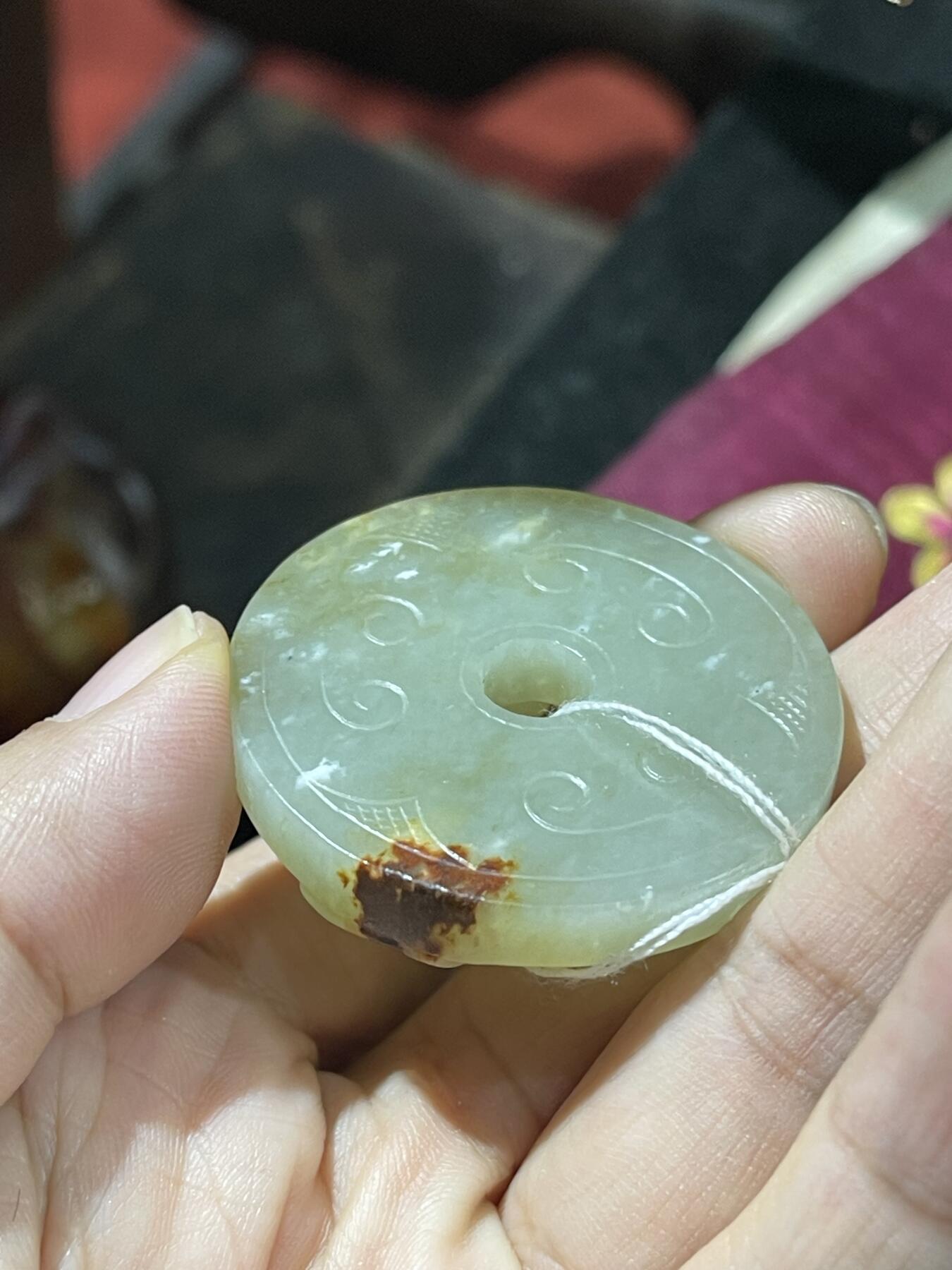 喵了个咪的第二期玉器杂项拍卖 和田玉螭龙币