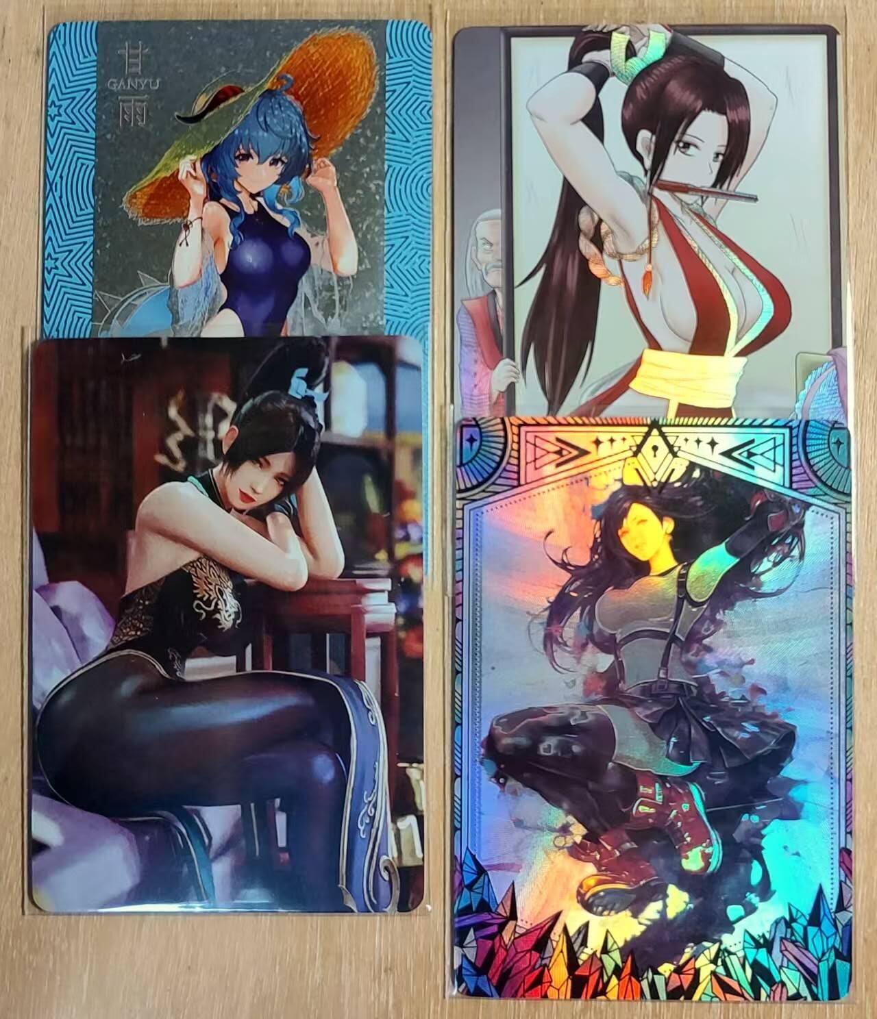 春节前倒数第二场！！龙虎卡牌-七四场（满200元包邮，无佣金，每周六结拍，欢迎送拍） 钻闪+彩闪 疾风 甘雨+不知火舞2张+蒂法